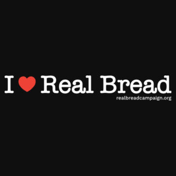 I ❤ Real Bread - Mens Black Organic T-Shirt Design